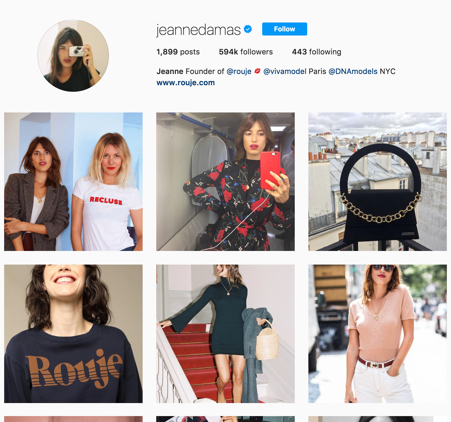 INSPIRATION: Jeanne Damas