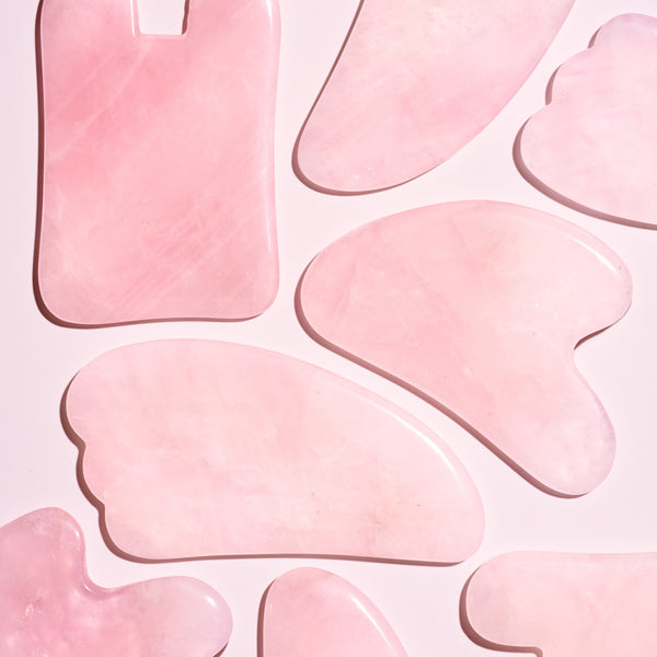Rose Quartz Gua Sha Facial Tool Herbivore Botanicals