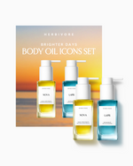 Brighter Days Body Oil Icons Set