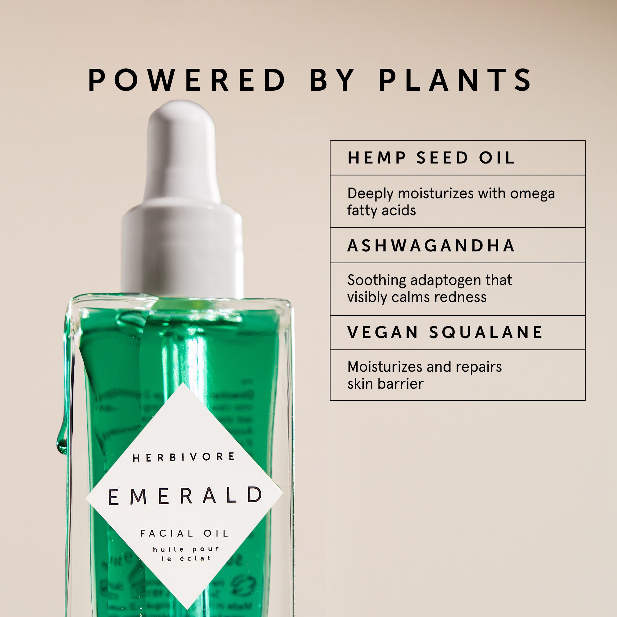 EMERALD Calming Facial Oil | Herbivore Botanicals