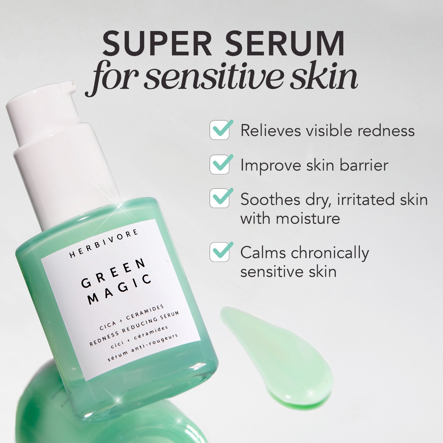 Reasons why Green Magic Serum is great for sensitive skin