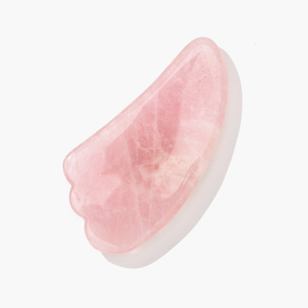 Rose Quartz Gua Sha Facial Tool Herbivore Botanicals